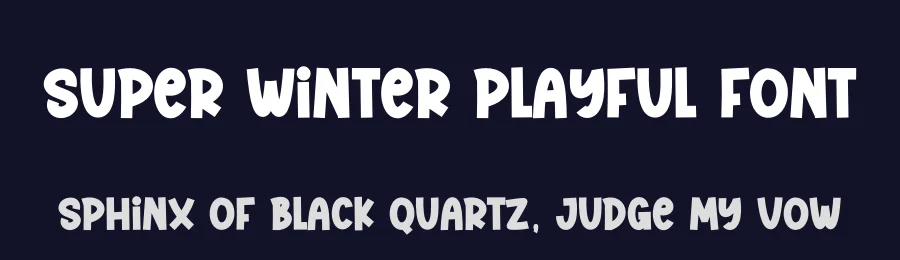 Super Winter Playful Font by creativeletter — Display Font — thumbnail 2