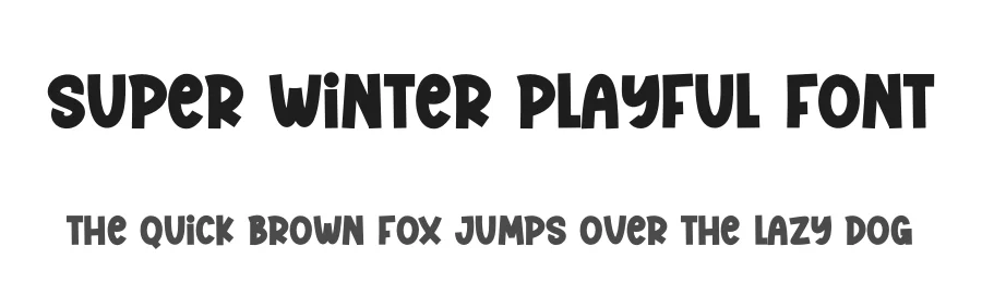 Super Winter Playful Font by creativeletter — Display Font