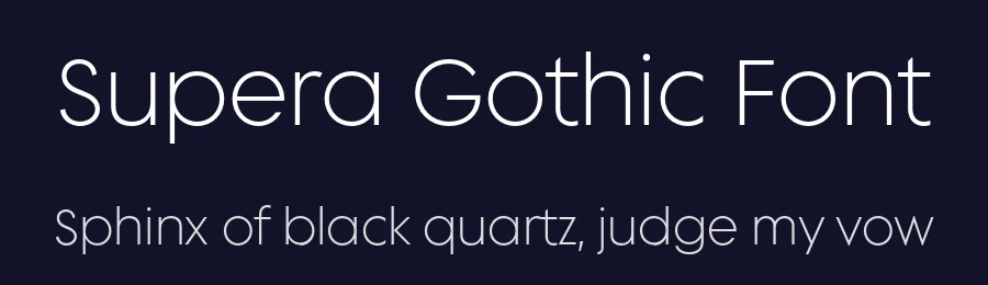 Supera Gothic Font by W Type Foundry — Sans Serif Font — thumbnail 2