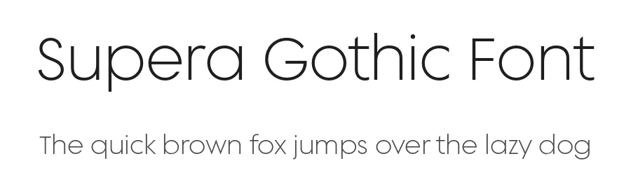 Supera Gothic Font by W Type Foundry β Sans Serif Font