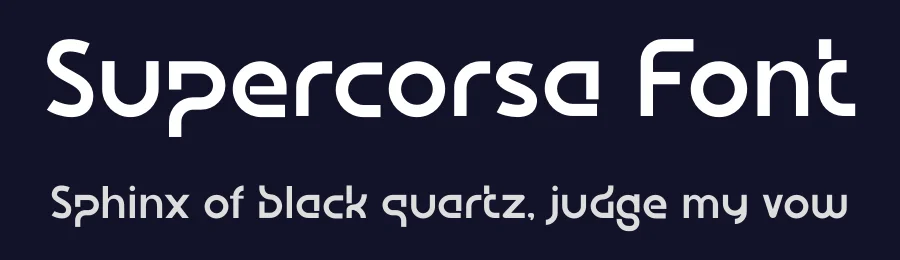 Supercorsa Font by Mevricks Studio — Display Font — thumbnail 2