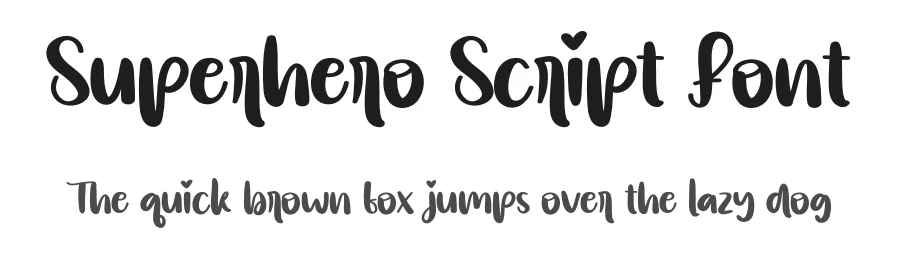 Superhero Script Font by creativeletter — Script Handwritten Font