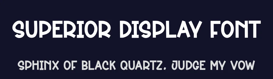 Superior Display Font by creativeletter — Display Font — thumbnail 2