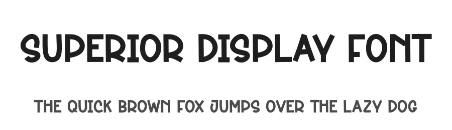 Superior Display Font by creativeletter — Display Font