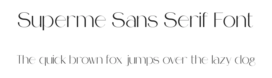 Superme Sans Serif Font by Forberas Foundry — Serif Font