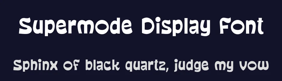 Supermode Display Font by Rahagita Studio — Display Font — thumbnail 2