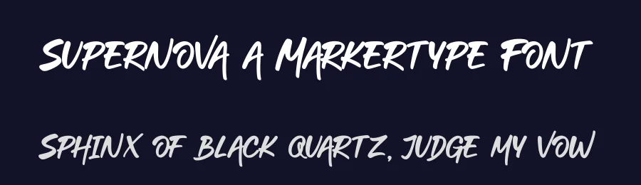 Supernova a Markertype Font by Basnistudio — Display Font — thumbnail 2