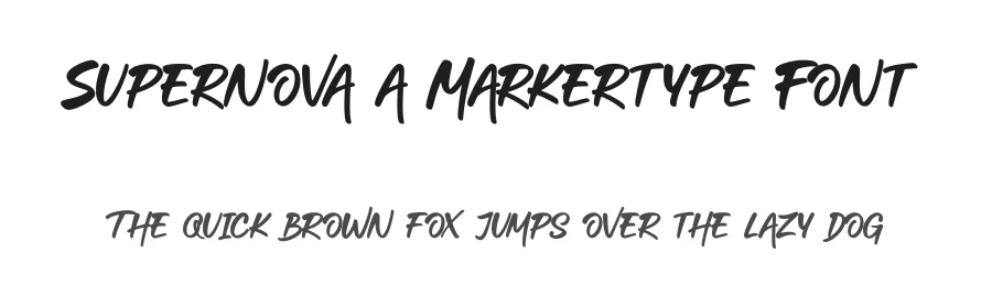 Supernova a Markertype Font by Basnistudio — Display Font
