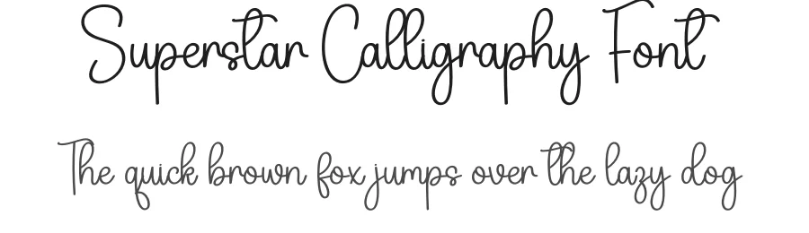 Superstar Calligraphy Font by creativeletter — Script Handwritten Font