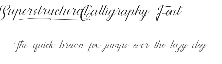 Superstructural Calligraphy Font by noahtype — Script Handwritten Font