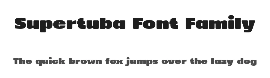 Supertuba Font Family by Tipos Pereira — Sans Serif Font