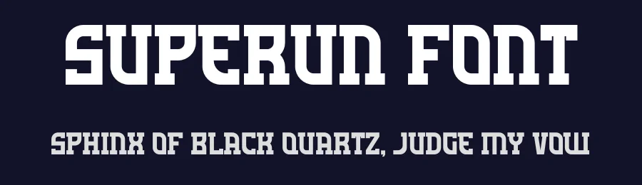 Superun Font by Maiko Hatta — Slab Serif Font — thumbnail 2