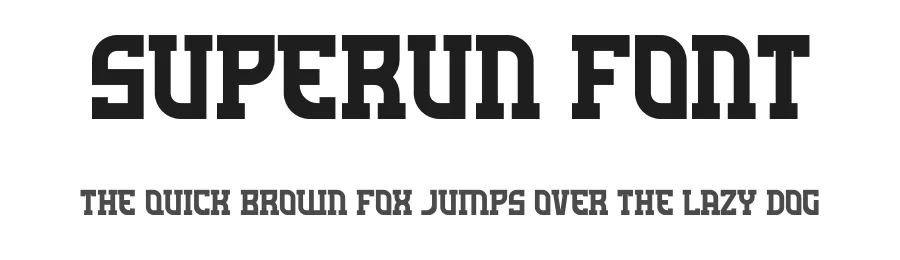 Superun Font by Maiko Hatta — Slab Serif Font