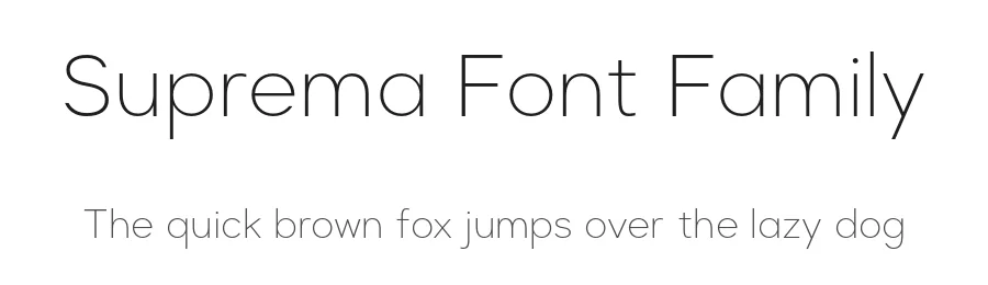 Suprema Font Family by Artegra — Sans Serif Font