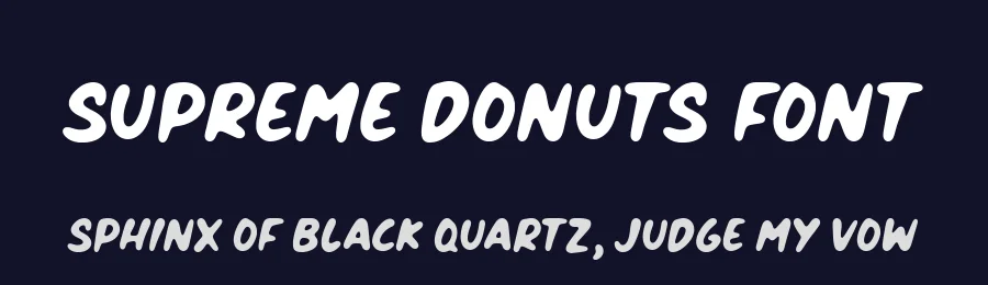 Supreme Donuts Font by Timur type — Decorative Font — thumbnail 2