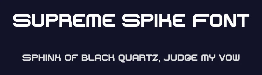 Supreme Spike Font by BearyType — Sans Serif Font — thumbnail 2