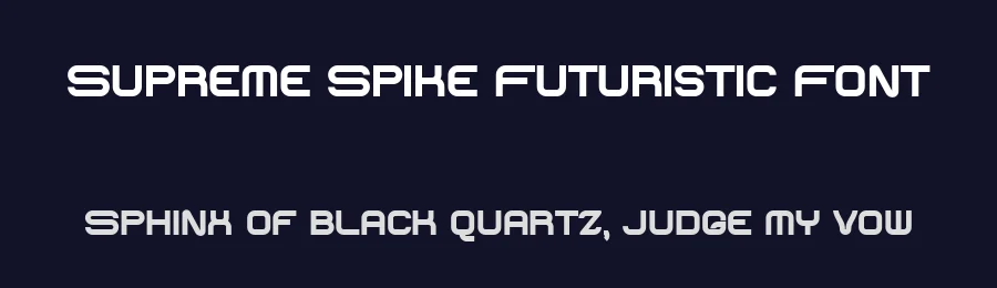 Supreme Spike Futuristic Font by bearydsgn — Display Font — thumbnail 2