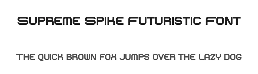 Supreme Spike Futuristic Font by bearydsgn — Display Font