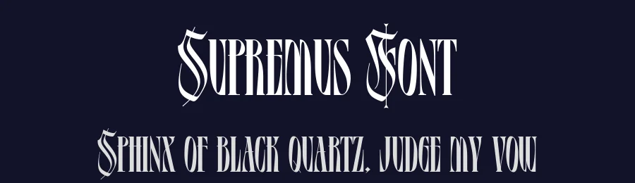 Supremus Font by alit design — Blackletter Font — thumbnail 2