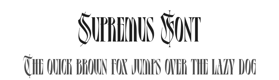 Supremus Font by alit design — Blackletter Font