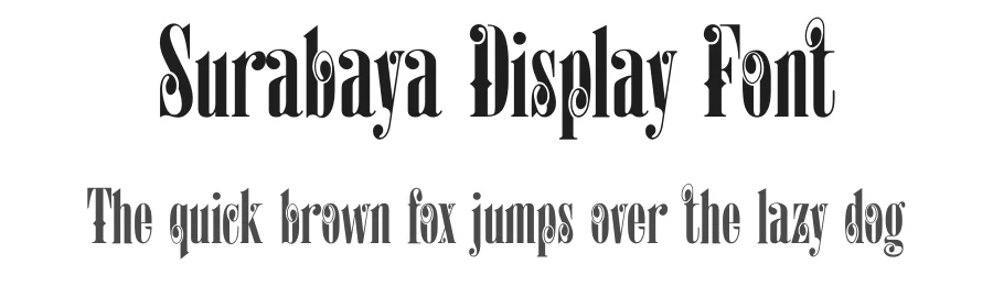 Surabaya Display Font by omaikraf — Decorative Font