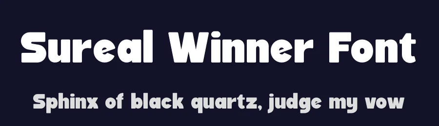 Sureal Winner Font by timelesstype.co — Display Font — thumbnail 2