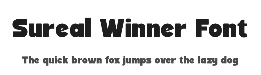 Sureal Winner Font by timelesstype.co — Display Font