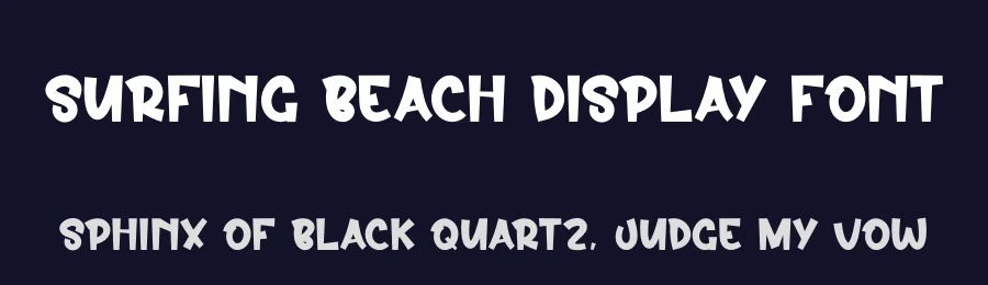 Surfing Beach Display Font by creativeletter — Display Font — thumbnail 2