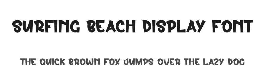 Surfing Beach Display Font by creativeletter — Display Font