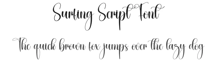 Surfing Script Font by creativeletter — Script Handwritten Font