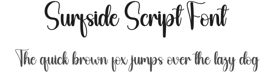 Surfside Script Font by creativeletter — Script Handwritten Font