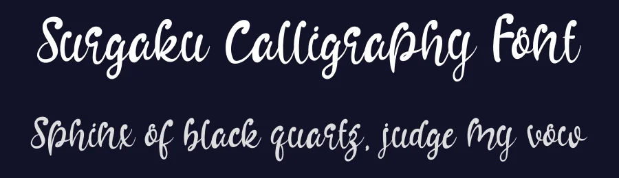 Surgaku Calligraphy Font by andikastudio — Script Handwritten Font — thumbnail 2