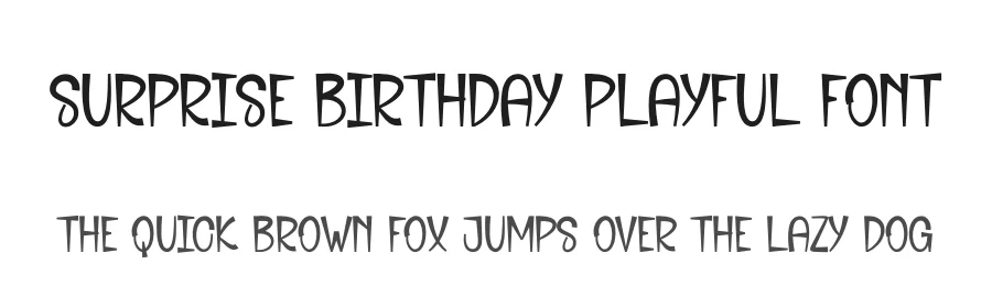 Surprise Birthday Playful Font by andikastudio — Script Handwritten Font