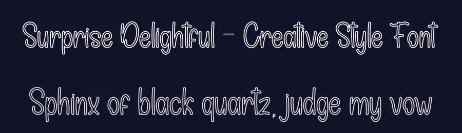 Surprise Delightful – Creative Style Font by andikastudio — Display Font — thumbnail 2