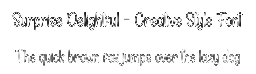 Surprise Delightful – Creative Style Font by andikastudio — Display Font