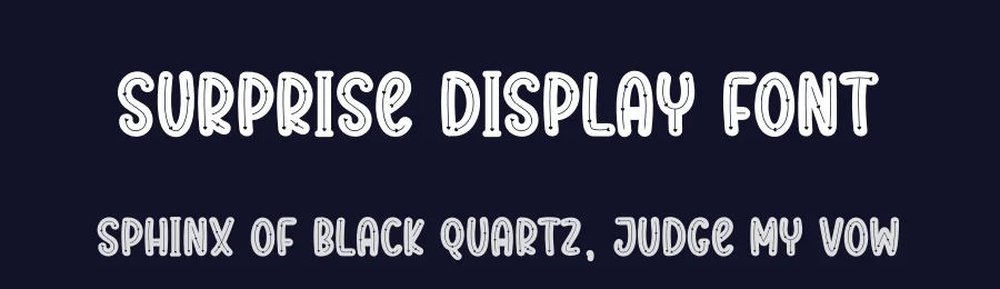 Surprise Display Font by creativeletter — Display Font — thumbnail 2