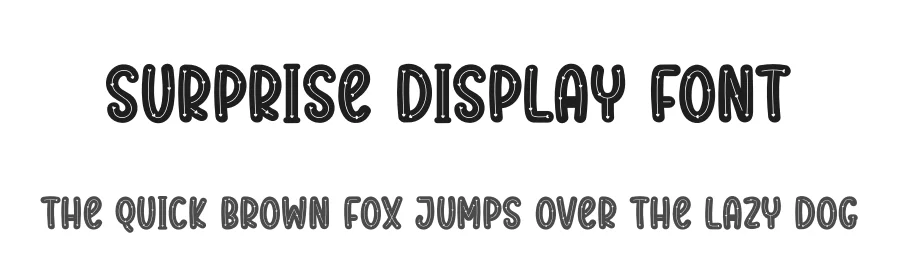 Surprise Display Font by creativeletter — Display Font
