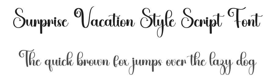 Surprise Vacation Style Script Font by freshtypeink — Script Handwritten Font