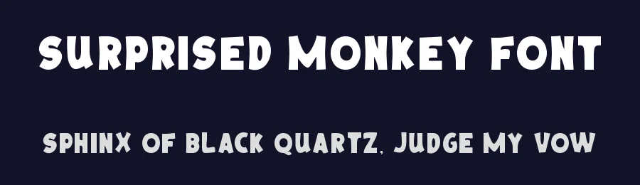 Surprised Monkey Font by nihstudio — Display Font — thumbnail 2