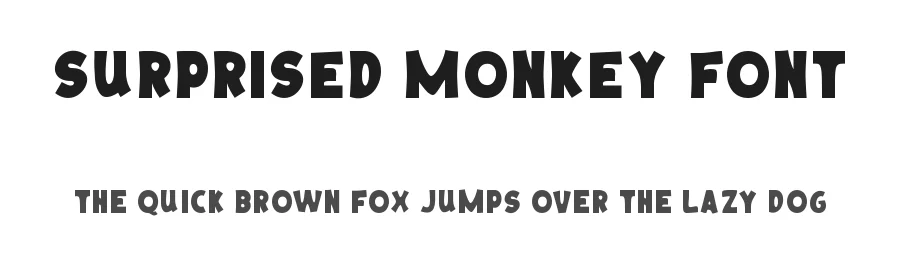 Surprised Monkey Font by nihstudio — Display Font