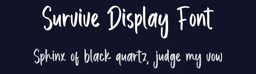 Survive Display Font by inermediaSTUDIO — Display Font — thumbnail 2