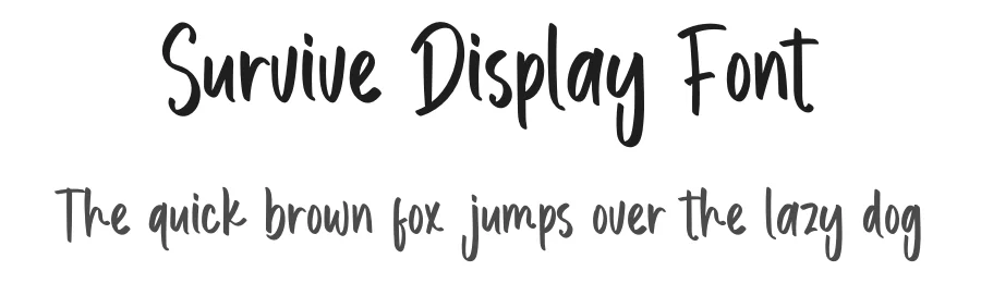 Survive Display Font by inermediaSTUDIO — Display Font