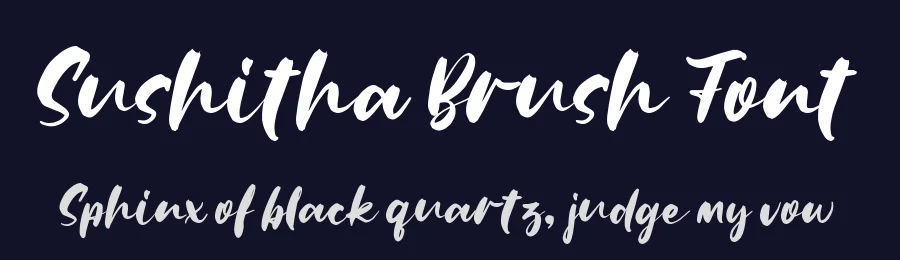 Sushitha Brush Font by alit design — Script Handwritten Font — thumbnail 2