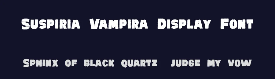 Suspiria Vampira Display Font by Konstantine Studio — Display Font — thumbnail 2