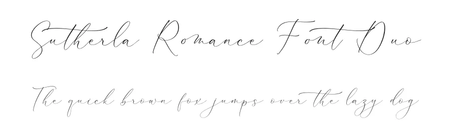 Sutherla Romance Font Duo by Storytype — Serif Font