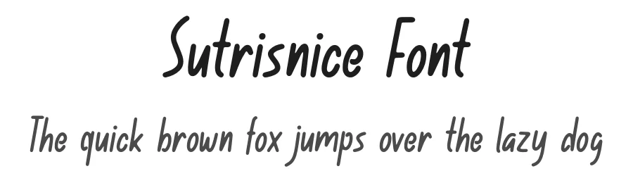 Sutrisnice Font by Forberas Foundry — Decorative Font