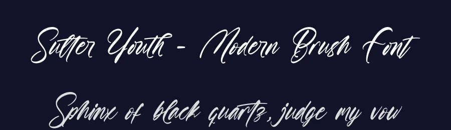 Sutter Youth – Modern Brush Font by stylishtype.co — Script Handwritten Font — thumbnail 2