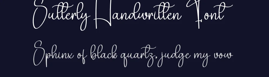 Sutterly Handwritten Font by creativeletter — Script Handwritten Font — thumbnail 2