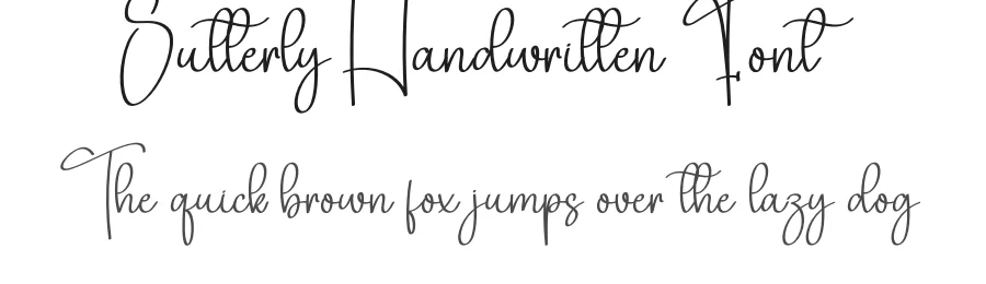 Sutterly Handwritten Font by creativeletter — Script Handwritten Font