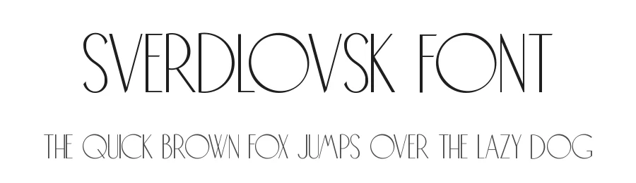 Sverdlovsk Font by Grigorij Gushchin — Sans Serif Font